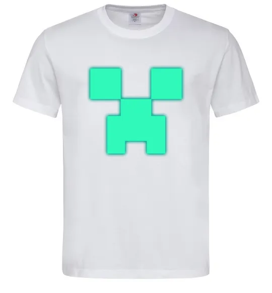 Чоловіча футболка Кріпер люмінесцентний Білий фото