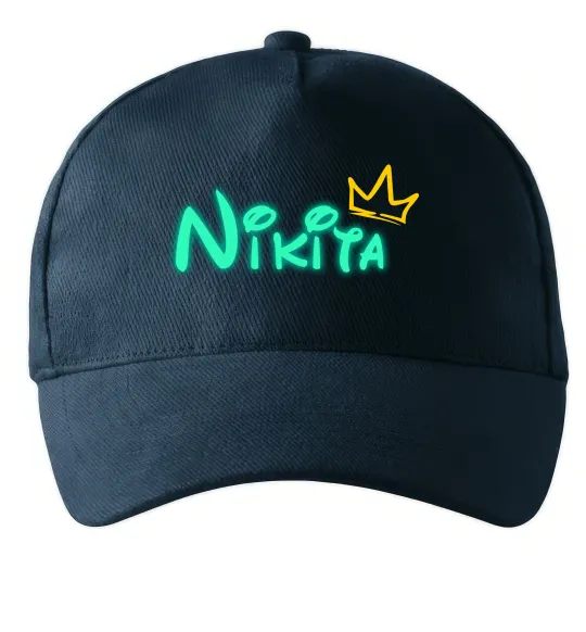 Кепка Іменний люмінесцентний Темно-синий фото