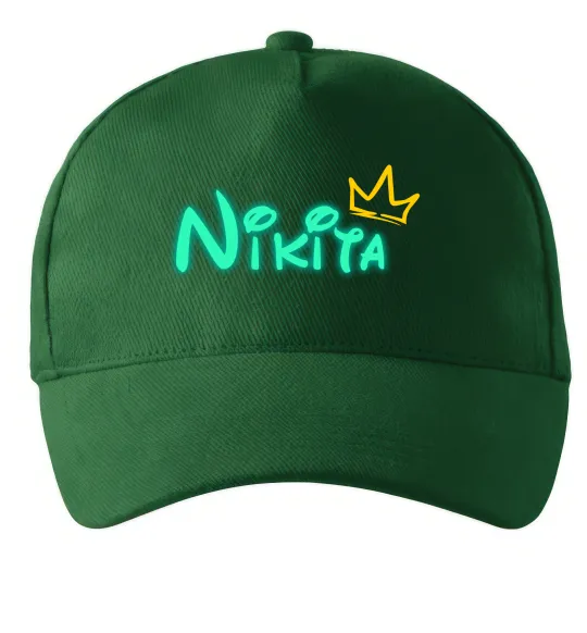 Кепка Іменний люмінесцентний Темно-зеленый фото