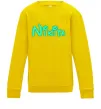 Детский Свитшот Іменний люмінесцентний Солнечно желтый фото