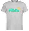 Мужская футболка Іменний люмінесцентний Серый фото