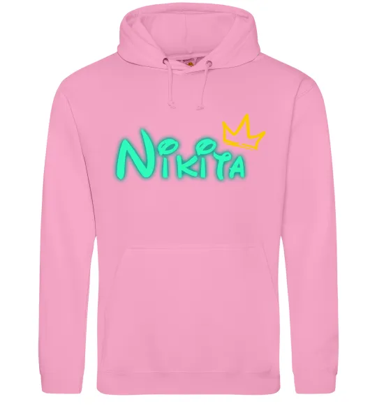 Женская толстовка (худи) Іменний люмінесцентний Розовый фото