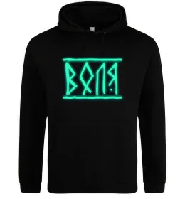 Чоловіча толстовка (худі) DOn`t quIT люмінесцентний Чорний фото