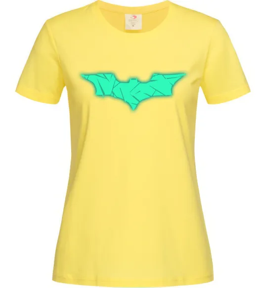 Женская футболка Бетмен Люмінесцентний Лимонный фото
