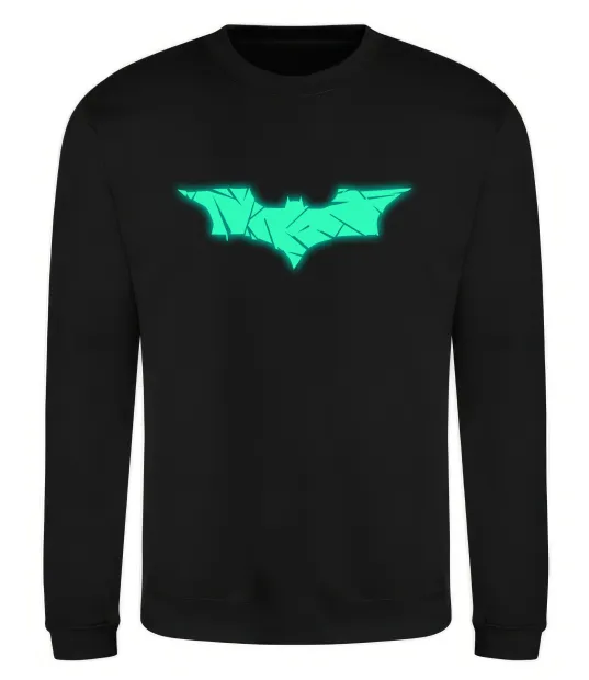 Свитшот Бетмен Люмінесцентний Черный фото