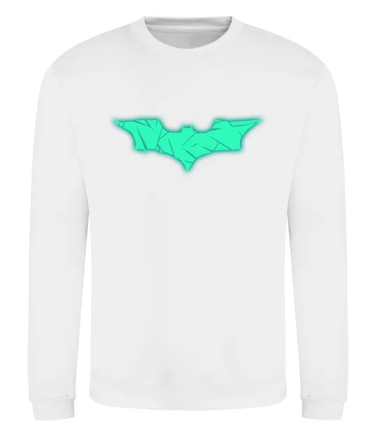 Свитшот Бетмен Люмінесцентний Белый фото