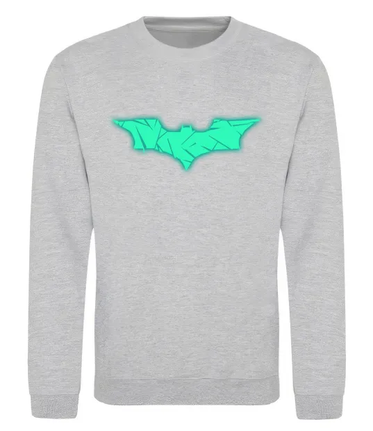 Свитшот Бетмен Люмінесцентний Серый меланж фото