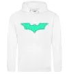 Женская толстовка (худи) Бетмен Люмінесцентний Белый фото