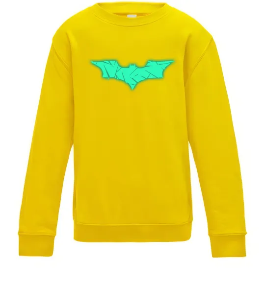 Дитячий світшот Бетмен Люмінесцентний Сонячно жовтий фото
