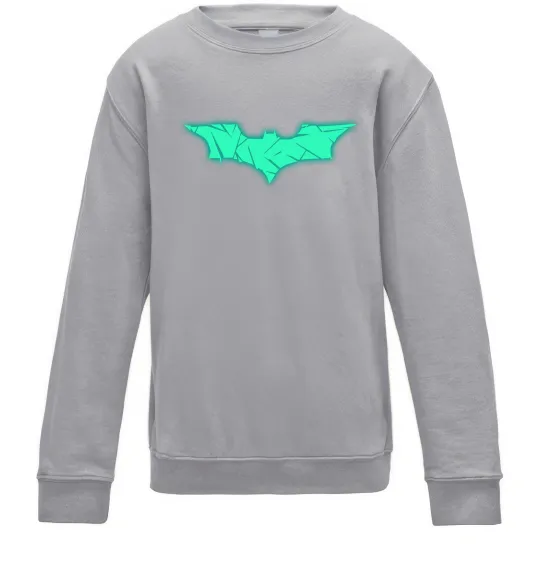 Дитячий світшот Бетмен Люмінесцентний Сірий меланж фото