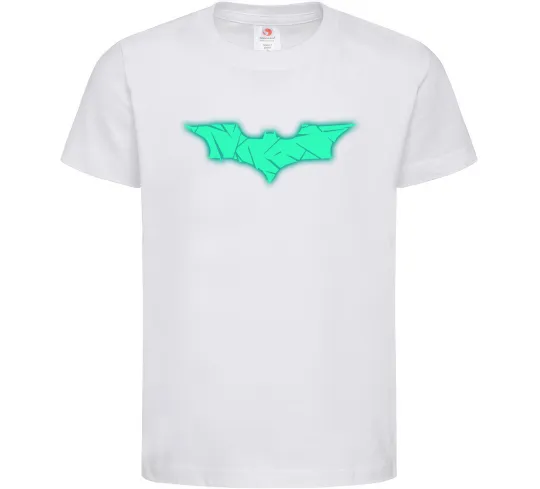 Детская футболка Бетмен Люмінесцентний Белый фото