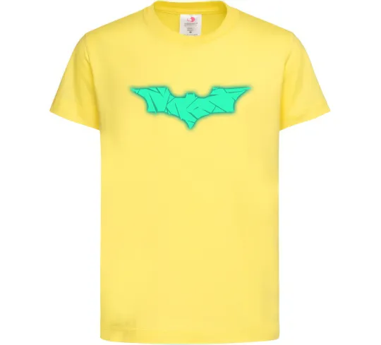 Детская футболка Бетмен Люмінесцентний Лимонный фото
