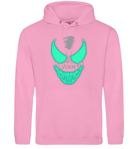 Чоловіча толстовка (худі) Venom we are люмінесцентний Рожевий фото