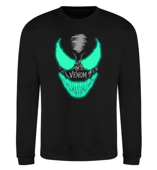 Свитшот Venom we are люмінесцентний Черный фото