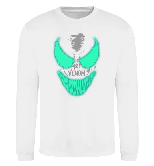 Свитшот Venom we are люмінесцентний Белый фото