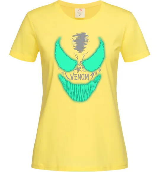 Жіноча футболка Venom we are люмінесцентний Лимонний фото