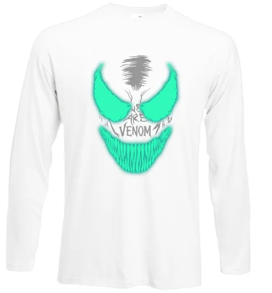 Лонгслив Venom we are люмінесцентний Белый фото