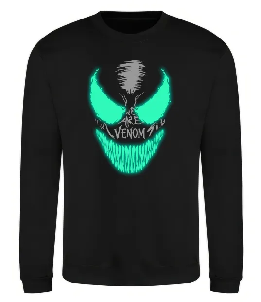 Свитшот Venom we are люмінесцентний Черный фото