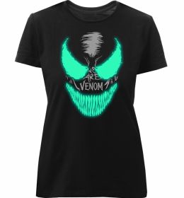 Женская премиум футболка Venom we are люмінесцентний