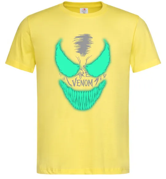 Чоловіча футболка Venom we are люмінесцентний Лимонний фото