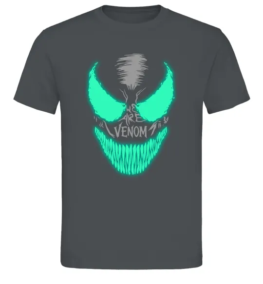 Чоловіча футболка Venom we are люмінесцентний Графіт фото