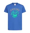 Детская футболка Smiling люмінесцентний Ярко-синий фото