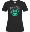 Женская футболка Smiling люмінесцентний Черный фото
