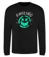 Свитшот Smiling люмінесцентний Черный фото