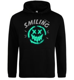 Мужская толстовка (худи) Smiling люмінесцентний