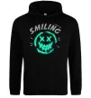 Чоловіча толстовка (худі) Smiling люмінесцентний Чорний фото