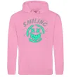 Женская толстовка (худи) Smiling люмінесцентний Розовый фото