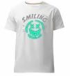 Чоловіча преміум футболка Smiling люмінесцентний Білий фото