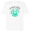 Футболка Оверсайз Smiling люмінесцентний Белый фото