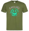 Мужская футболка Smiling люмінесцентний Оливковый фото