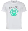 Мужская футболка Smiling люмінесцентний Белый фото