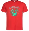 Мужская футболка Smiling люмінесцентний Красный фото