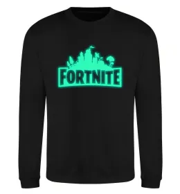 Свитшот Fortnite люмінесцентний Черный фото