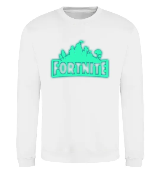 Свитшот Fortnite люмінесцентний Белый фото