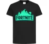 Дитяча футболка Fortnite люмінесцентний Чорний фото