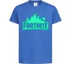 Дитяча футболка Fortnite люмінесцентний Яскраво-синій фото
