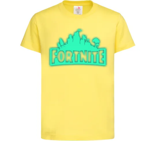 Дитяча футболка Fortnite люмінесцентний Лимонний фото