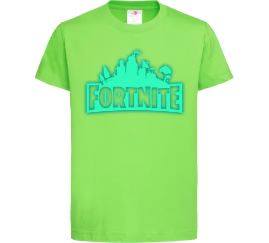Дитяча футболка Fortnite люмінесцентний Лаймовий фото
