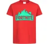 Дитяча футболка Fortnite люмінесцентний Червоний фото