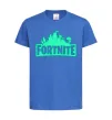 Дитяча футболка Fortnite люмінесцентний Яскраво-синій фото