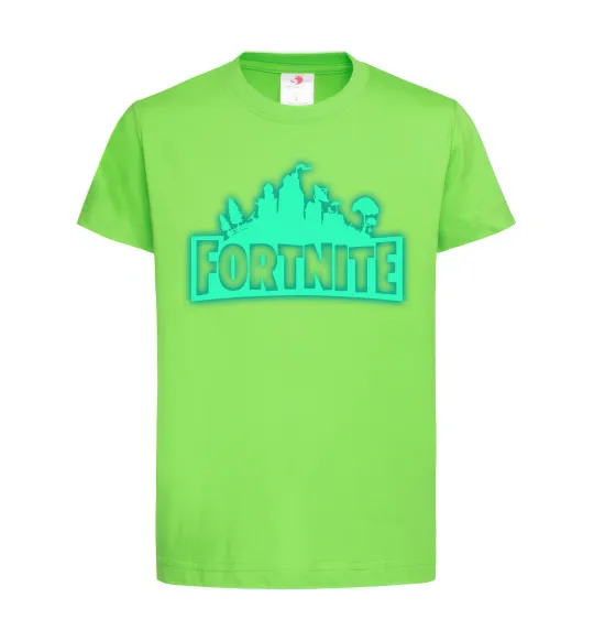 Дитяча футболка Fortnite люмінесцентний Лаймовий фото