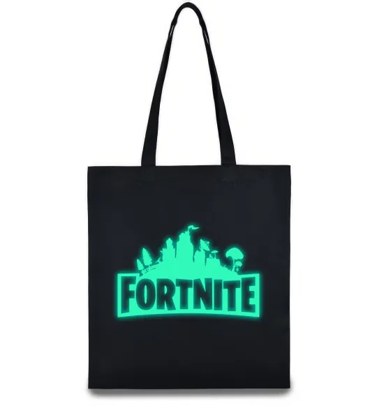 Эко-сумка Fortnite люмінесцентний Черный фото