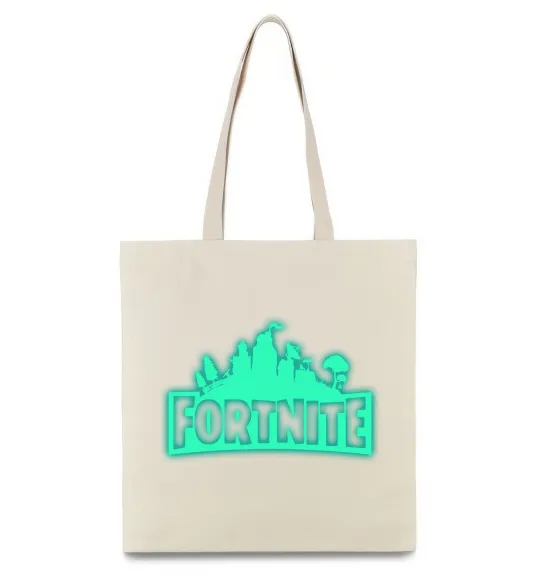 Эко-сумка Fortnite люмінесцентний Бежевый фото