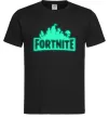 Мужская футболка Fortnite люмінесцентний Черный фото