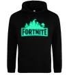 Чоловіча толстовка (худі) Fortnite люмінесцентний Чорний фото