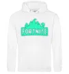Чоловіча толстовка (худі) Fortnite люмінесцентний Білий фото